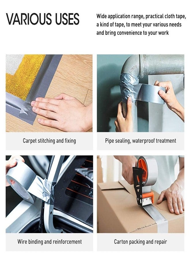 AR TAPES & PLASTICS AR Duct Tape, Strong Adhesive, Multi-Purpose Silver, Flexible, No Residue, All Weather, All purpose for Do-It-Yourself Repairs, Industrial, Professional Use. (72mm*50mtr) - Image 3